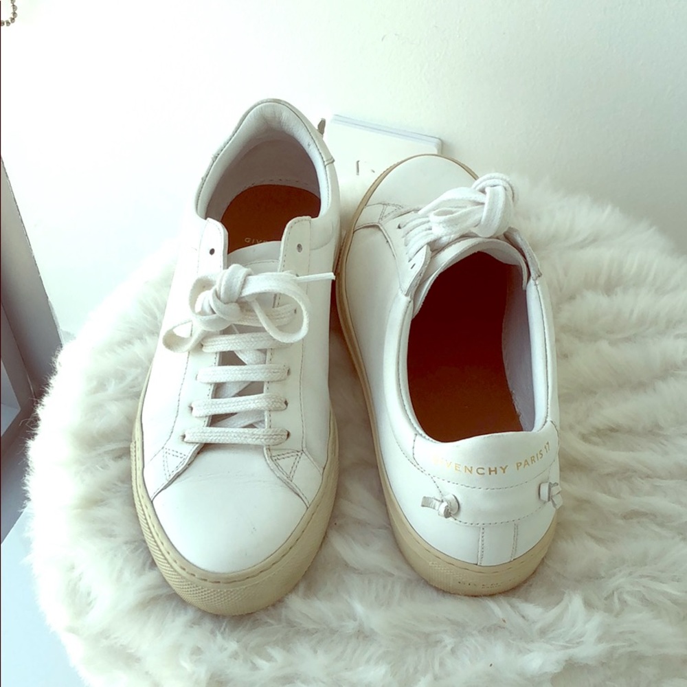 Givenchy white leather sneakers